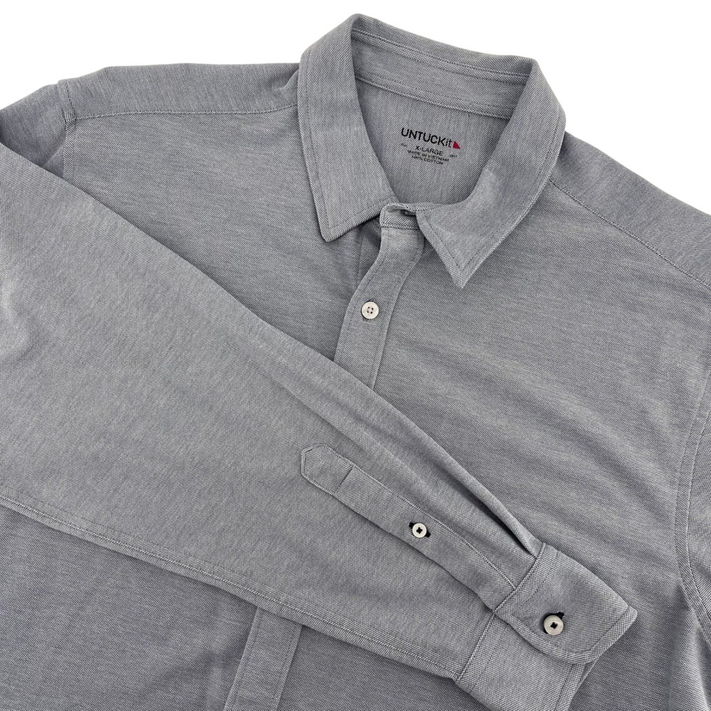 UNTUCKIT Wrinkle-Free Long Sleeve Everyday Shirt Button Down‎ Top XL